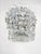 Art Deco Venetian “Rostrato” Clear Murano Glass Burnish-Brunito Wall Sconces in Barovier Style - Set of Two For Sale - Image 3 of 5