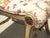 Wood Vintage French Country Floral Vanity Bench W Silver Gilt Base #2 For Sale - Image 7 of 12
