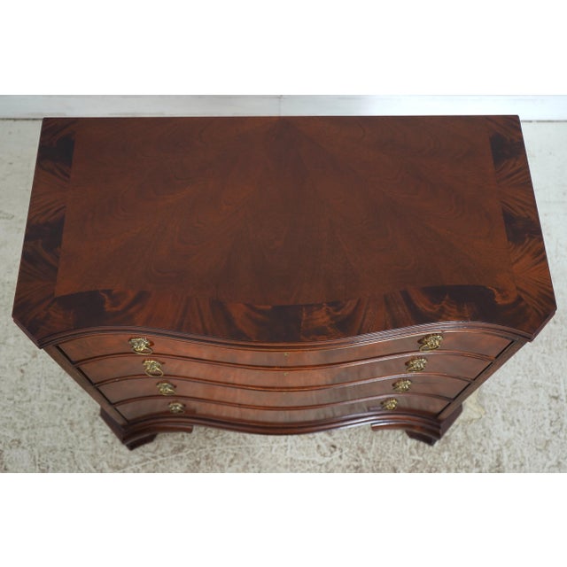 Hickory Chair Mahogany Serpentine Front Carved Chest For Sale In Philadelphia - Image 6 of 17