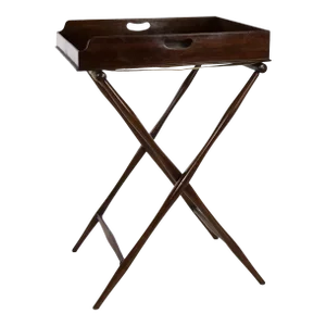 Late 19th Century English Mahogany Butler’s Tray on Stand