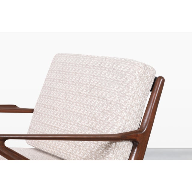 Brown Danish Modern Walnut "Z" Lounge Chairs by Poul Jensen for Selig For Sale - Image 8 of 14