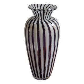 Large Murano Glass Vase, 1970s For Sale