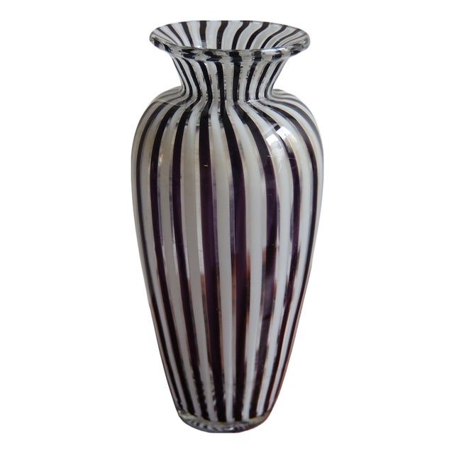 Large Murano Glass Vase, 1970s For Sale
