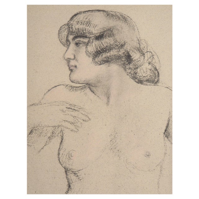 Maurice Denis, Profile of a Woman, Early 20th Century, Original Lithograph For Sale