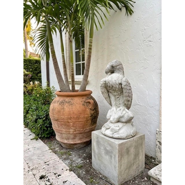 Vintage Cast Stone Eagle Statue For Sale - Image 12 of 12
