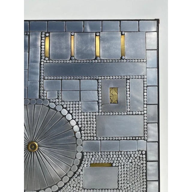 1960s Mosaic Aluminum Wall Sculpture by Raf Verjans For Sale - Image 4 of 13