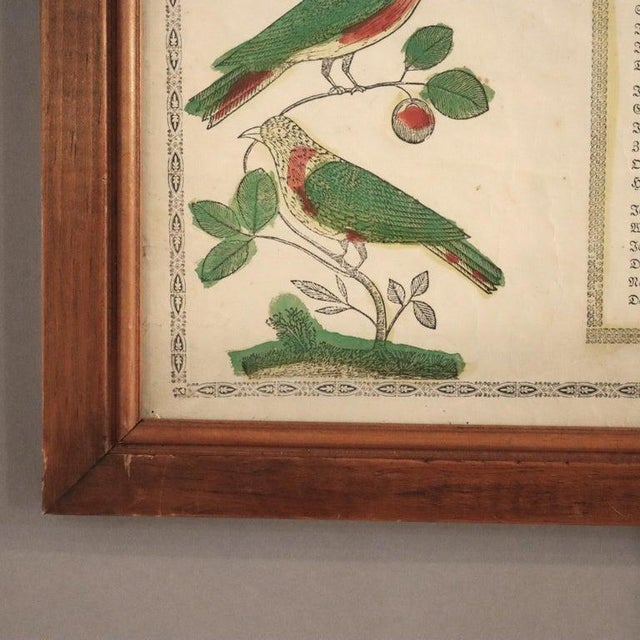 Pa German Fraktur Taufschein Watercolor & Ink Birth/Baptismal Certificate C1857 For Sale - Image 6 of 12