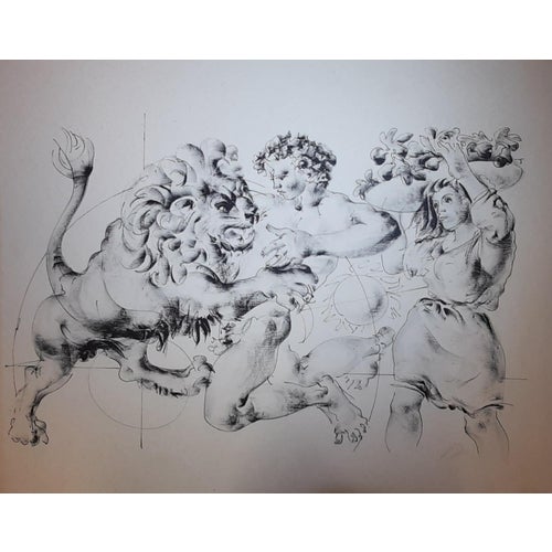Hans Erni, The Lion, 1970, Lithograph For Sale