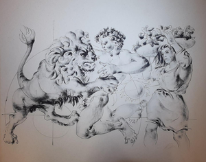 Hans Erni, The Lion, 1970, Lithograph