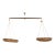 Antique Leather & Wood Hanging Market Scale For Sale