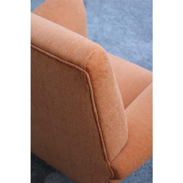 Armchair Velvet Orange by Gigi Radice for Minotti Italia, 1950s For Sale - Image 11 of 14