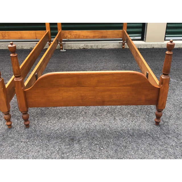 Vintage Heywood Wakefield Solid Maple Twin Beds a Pair Chairish