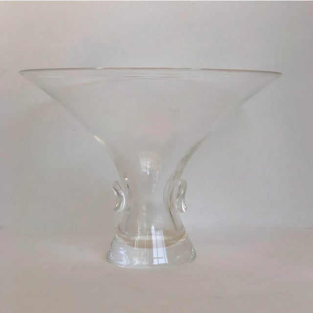 Steuben Crystal Pinch Bowl/Vase For Sale - Image 6 of 6