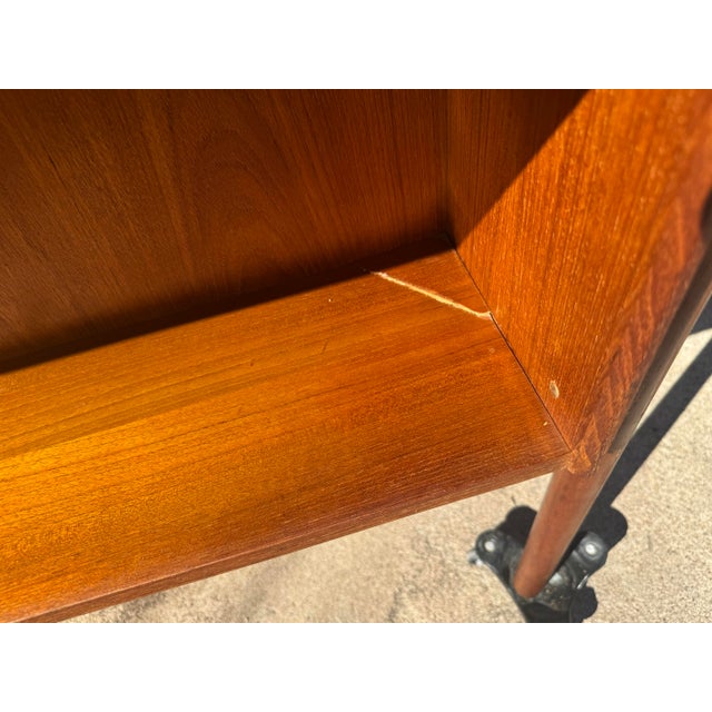 1960s Danish Teak Desk by Gunnar Nielsen Tibergaard For Sale In Phoenix - Image 6 of 9