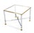 Metal Pair Mid Century Modern Square Chrome X Base End Side Coffee Tables Stands For Sale - Image 7 of 9