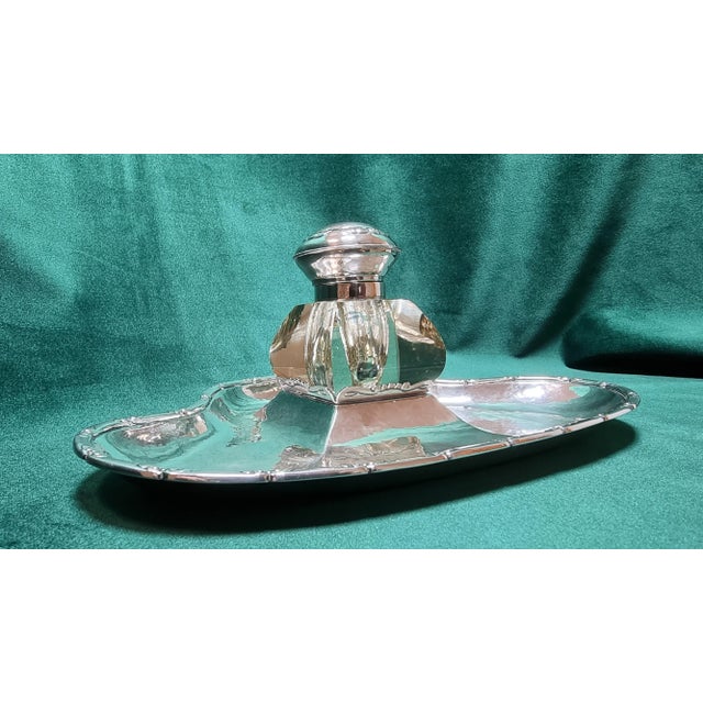 Antique Danish 830 Silver Writing Implement Set by Christian F. Heise for HCF, Set of 2 For Sale - Image 3 of 18