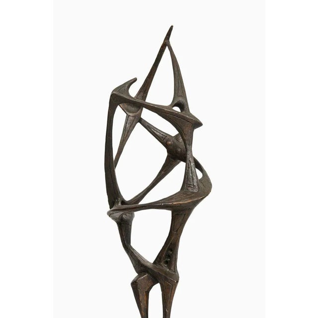 Hjalmar Ekberg, Abstract Sculpture, 1960s, Wood For Sale - Image 4 of 7