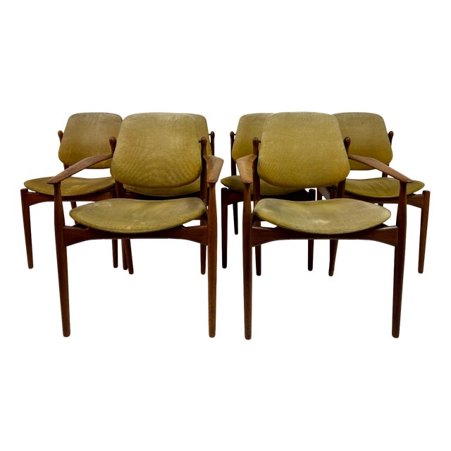 Danish Dining Chairs by Arne Vodder for France and Daverkosen, 1960s, Set of 6 For Sale