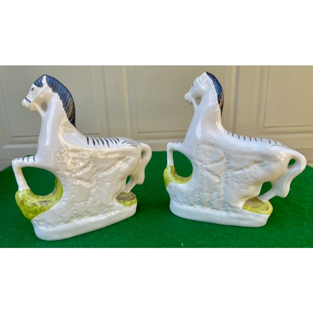 Antique Staffordshire Zebras For Sale - Image 9 of 14