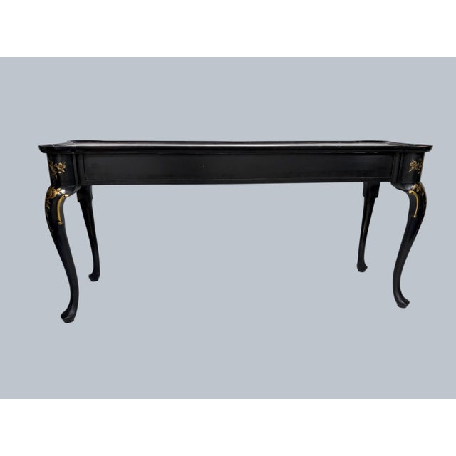A Chinoiserie Decorated Console / Sofa Table For Sale In Los Angeles - Image 6 of 6