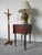 Elegant antique walnut drop-leaf table featuring a warm, rich patina and classic early craftsmanship. This piece is...