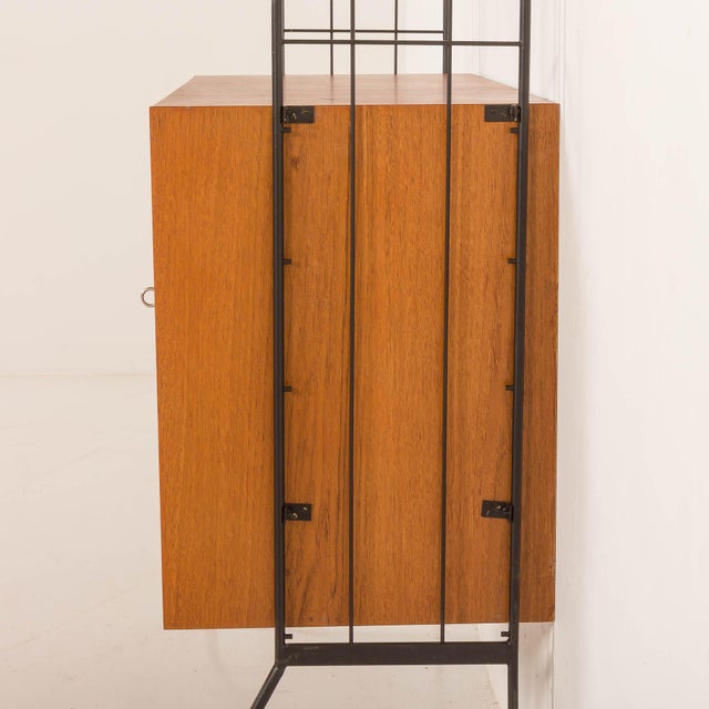 Mid-Century Italian Free Standing Wall Unit with Display Cabinet, 1960s For Sale - Image 9 of 16