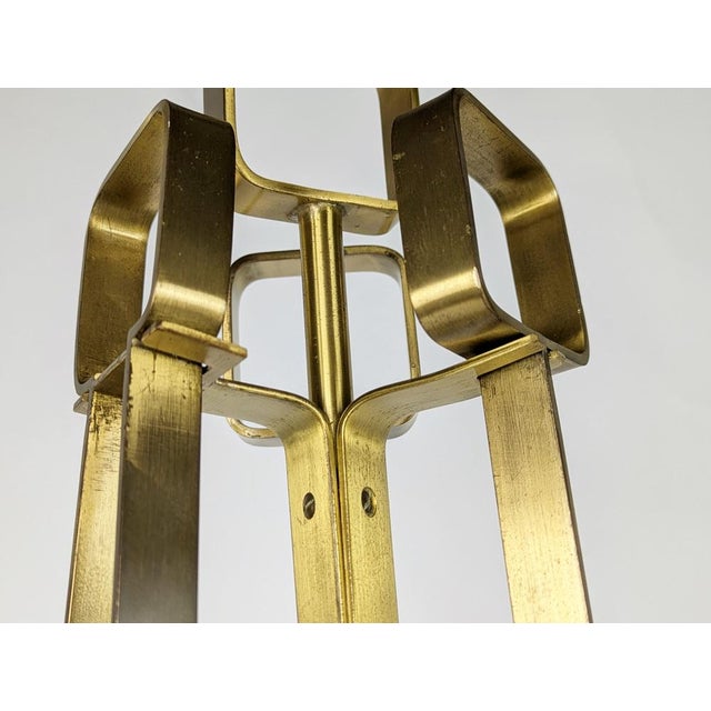 Italian Brushed Brass Fireplace Tools, 1970s For Sale - Image 14 of 15