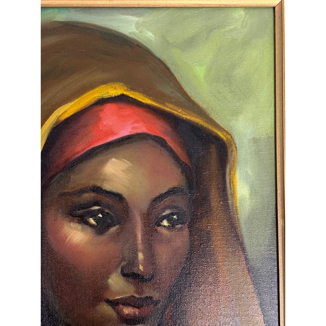 Brown J. Lamm Portrait Oil Painting, Framed For Sale - Image 8 of 12