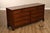 High Quality American Made Vintage Solid Mahogany triple Dresser With Dovetailed Drawers And Brass Hardware