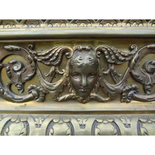 Gothic 19th Century French Napoleon III Brass Jardiniere or Planater For Sale - Image 3 of 11