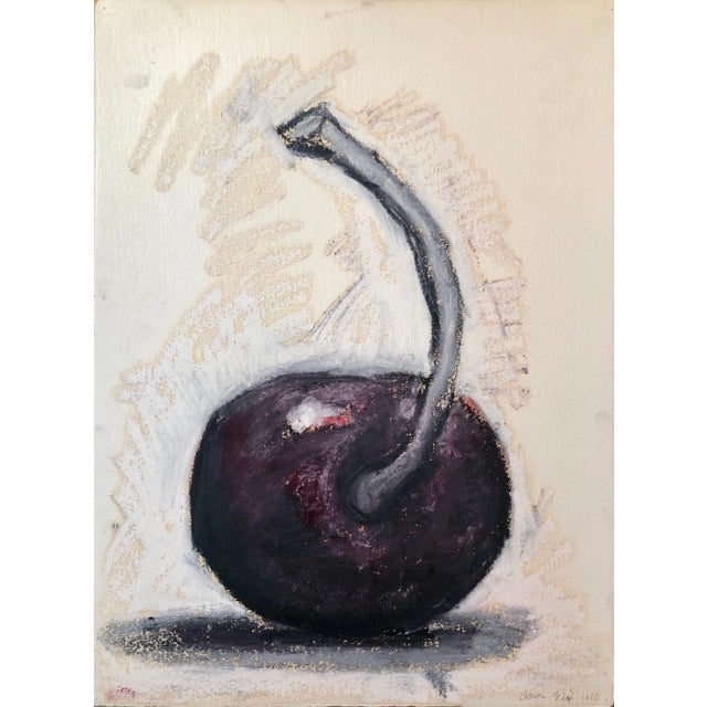 Aaron Fink (American, b. 1955) "Cherry" Signed and dated "Aaron Fink 1980" lower right. framed. there is a label that was...