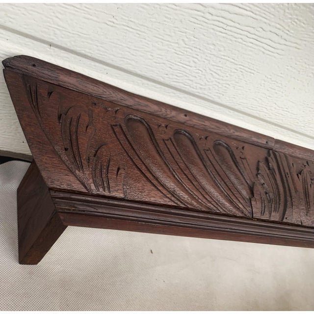 Antique Neo-Renaissance Wooden Curtain Rod Covers, 1890s, Set of 2 For Sale - Image 11 of 17