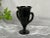 Glass Vintage Black Glass Vase For Sale - Image 7 of 12