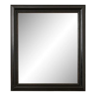 19th Century French Ebonized Bistro Mirror For Sale