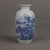 Ceramic Pair of Vintage Blue and White Vases With Underglaze Red For Sale - Image 7 of 9