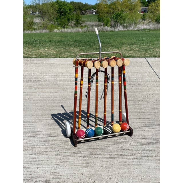 Croquet Set With Cart Chairish