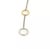 Contemporary Tiffany & Co. Lariat Necklace Italy 925 Sterling 18k YGold Circle Station For Sale - Image 3 of 5