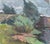 Rural Landscape Painting Original Art Ukrainian Artist Sokolovsky G. 1970s For Sale