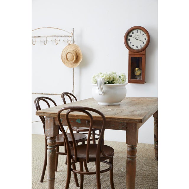 Rustic French Pine Country Farmhouse Dining Table Chairish