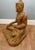 Nepalese Buddhist Meditating Sculpture in Carved Wood For Sale - Image 5 of 11