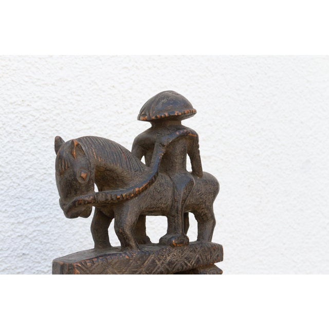 Rare Bamana Carved Warrior Door Lock For Sale - Image 9 of 10