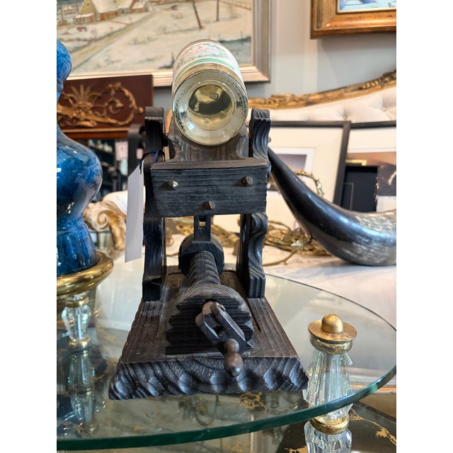 Gothic Antique Carved Wooden Wine Cradle For Sale - Image 3 of 4