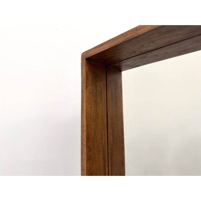 Modernist Scandinavian Square Wooden Mirror, 1970s For Sale - Image 16 of 18