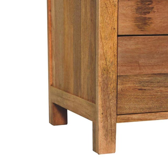 Not Yet Made - Made To Order Solid Mango Wood 3-Drawer Bedside Table For Sale - Image 5 of 8