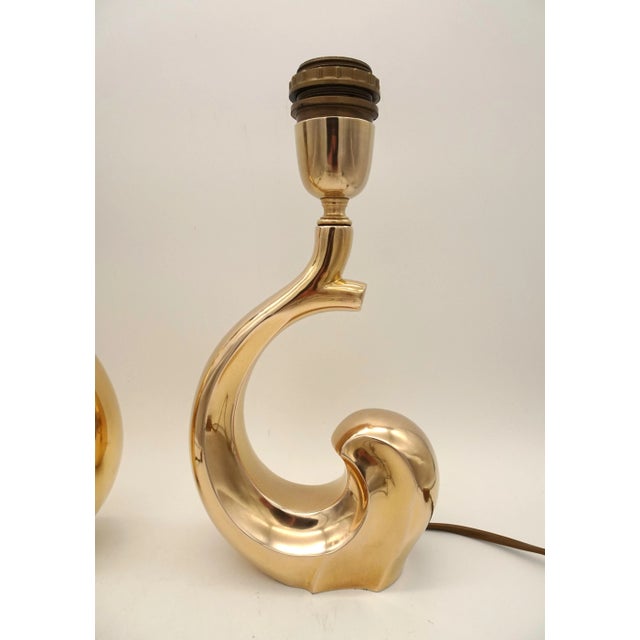 Brass Table Lamps attributed to Pierre Cardin, 1970s, Set of 2 For Sale - Image 18 of 18