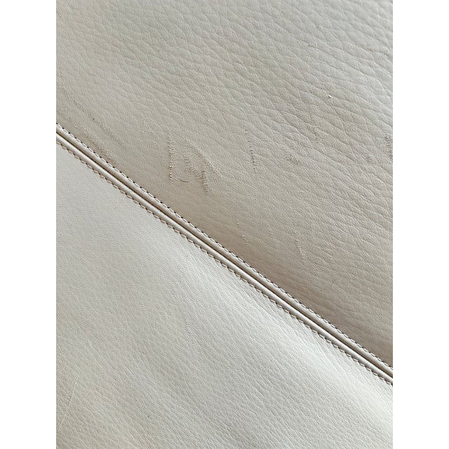 Gorgeous Italian Cream Leather "Lecco" Sofa by Claesson Koivisto Rune 2019 For Sale - Image 9 of 11