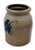 Mid 19th Century Hard to Find Small 1 Gallon Size Antique American Blue Decorated Stoneware Butter Churn - Circa Mid 1800s For Sale - Image 5 of 18