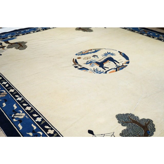 Antique Peking Rug 11'9'' x 14'2'' For Sale - Image 10 of 12