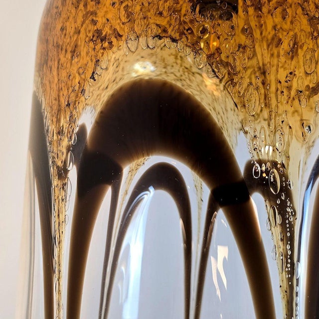 1970s Murano Glass Pendant Chandelier- Italy For Sale - Image 12 of 13