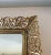Metal Large Vintage Filigree Apron Vanity or Serving Brass Mirror Tray For Sale - Image 7 of 10